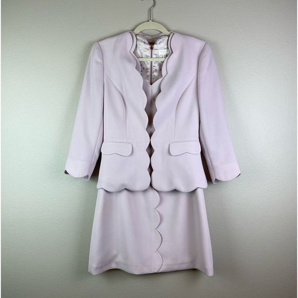 Ted Baker Rubeyed Scalloped dress and blazer - Picture 4 of 13